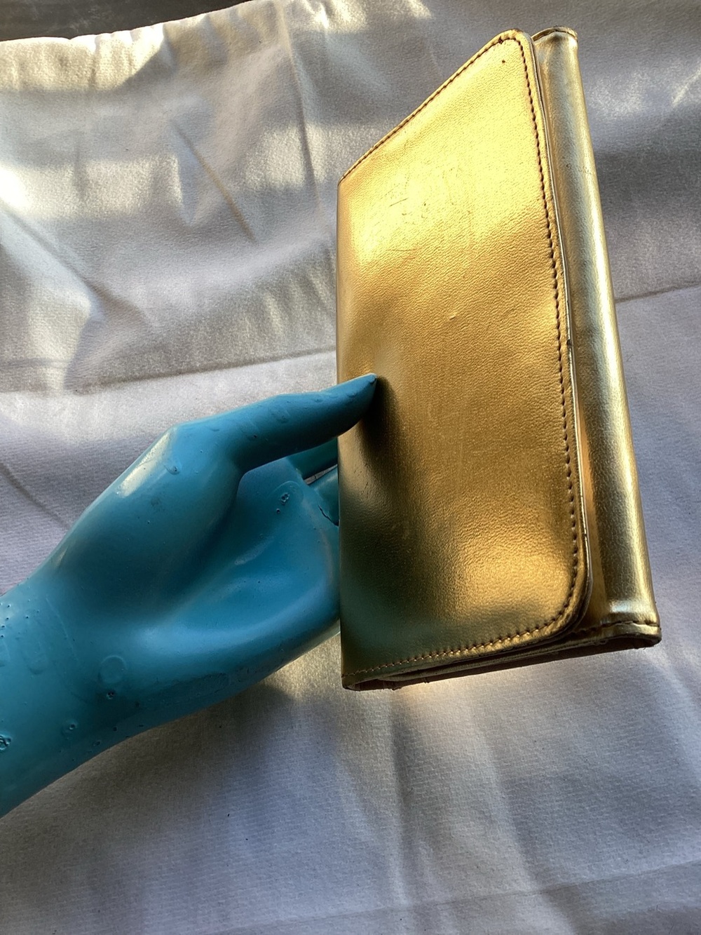 Gold Women’s Wallet - Sleek Metallic Clutch